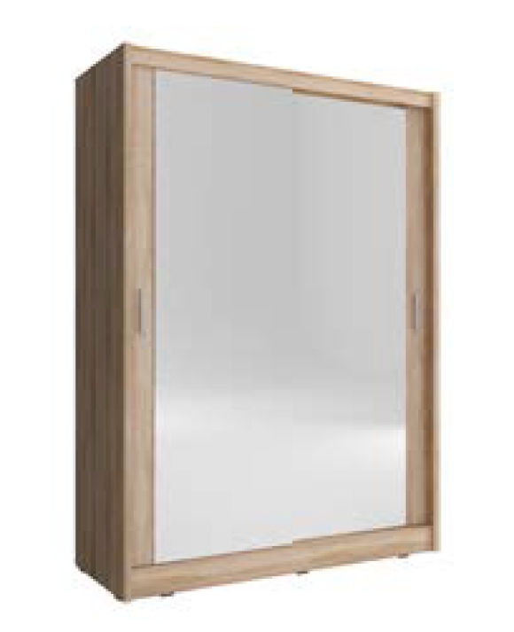 Ντουλάπα Συρόμενη 24113-MJMMs-150 Χρώμα Φυσικό δρυς 150x200x62 cm