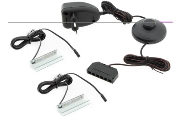 Φωτισμός επίπλου: 2 Led ραφιού με μετασχηματιστή 36116-SK-L Χρώμα Λευκό