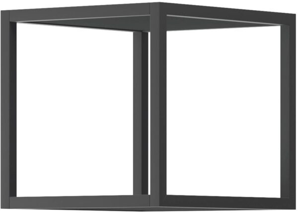 Ραφιέρα τοίχου 38106-ENJ-M-30 Γραφίτης+Μαύρο 30x30x35cm