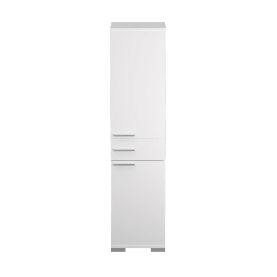 Ντουλάπα ADR-421-PP DIAMOND μονόφυλλη Λευκό+Λευκό High Gloss 45x187x38cm - Image 12