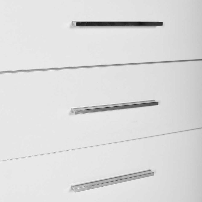 Ντουλάπι ADR-621-PP Diamond με καλάθι ρούχων Λευκό+Λευκό High Gloss 52x187x38cm - Image 11