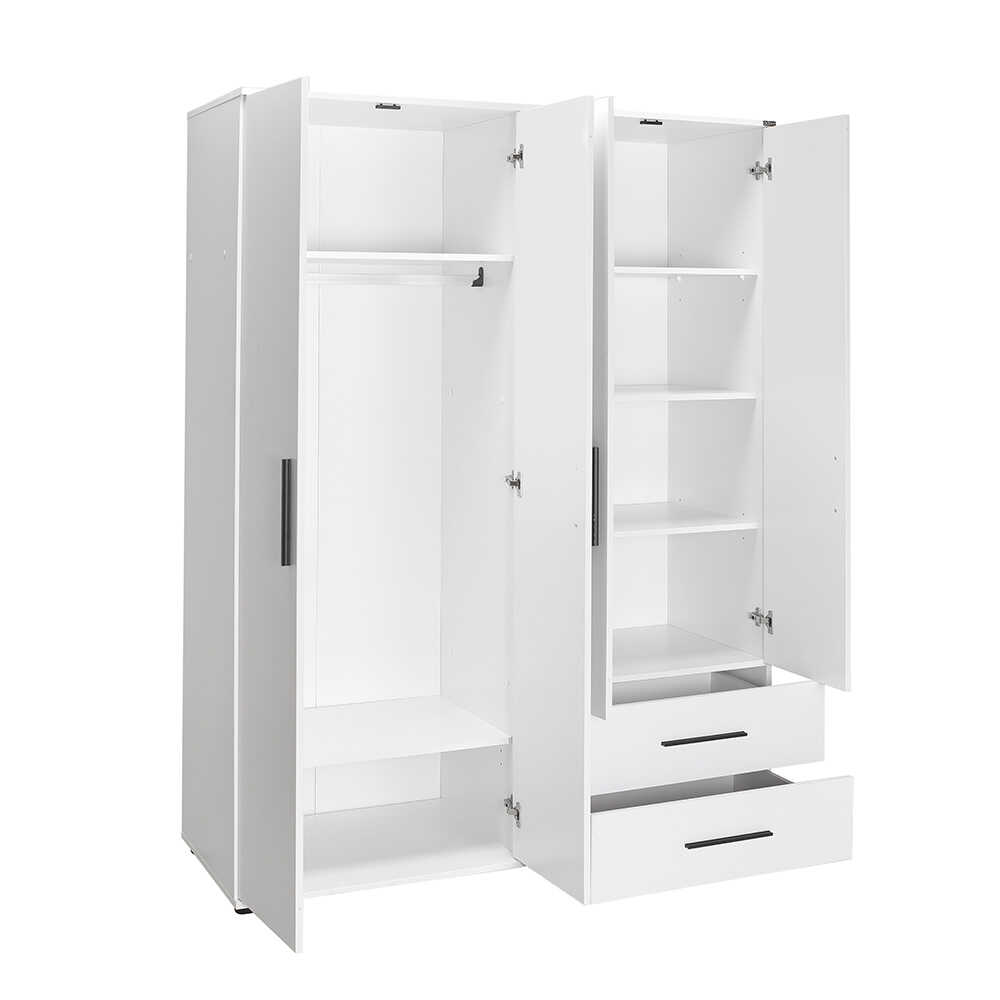 Ντουλάπα white Λευκό 137x187x52cm AD_GRD-642-BB-3 - Image 2