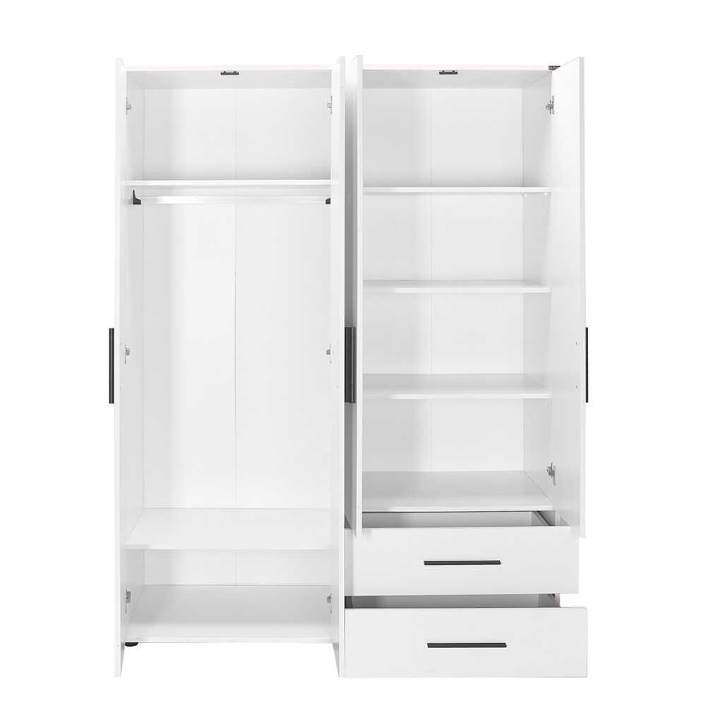 Ντουλάπα white Λευκό 137x187x52cm AD_GRD-642-BB-3 - Image 5
