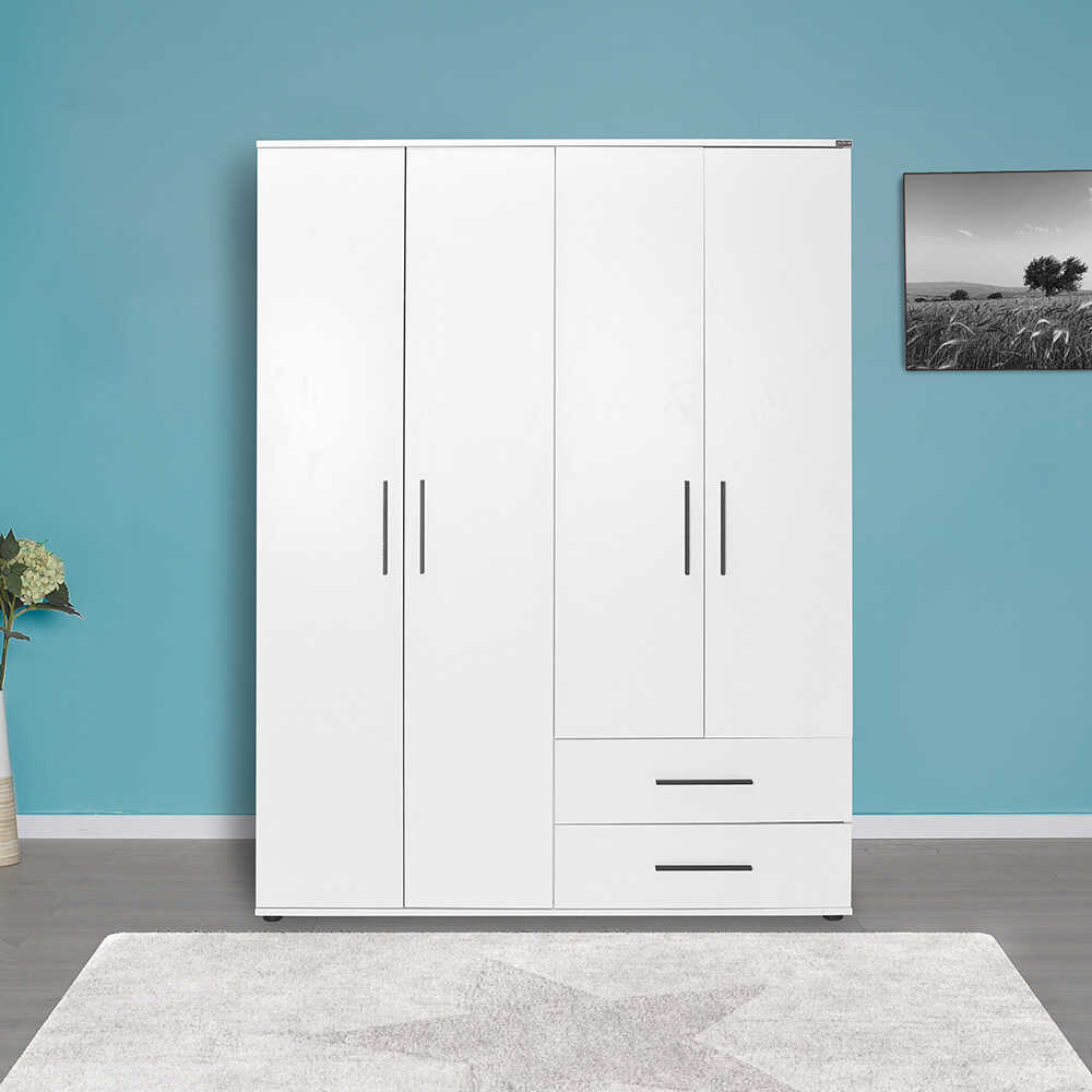 Ντουλάπα white Λευκό 137x187x52cm AD_GRD-642-BB-3 - Image 7