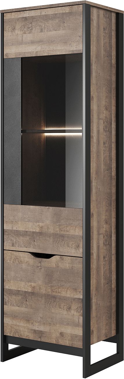Βιτρίνα Arden: Sand gragne+matera 56,2×194,4×39,6cm