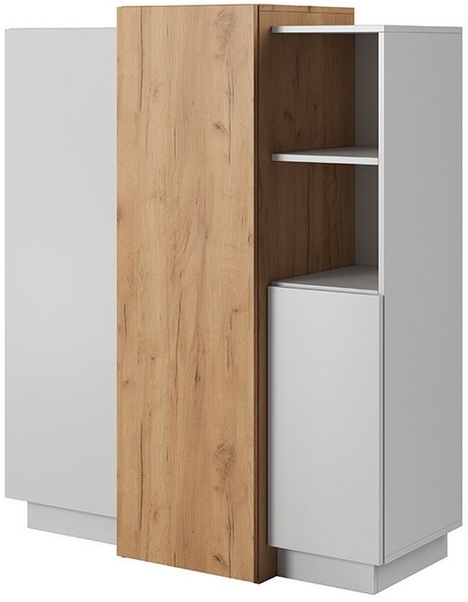 Μπουφές  3D:Λευκό + Golden craft 110×133,5x45cm