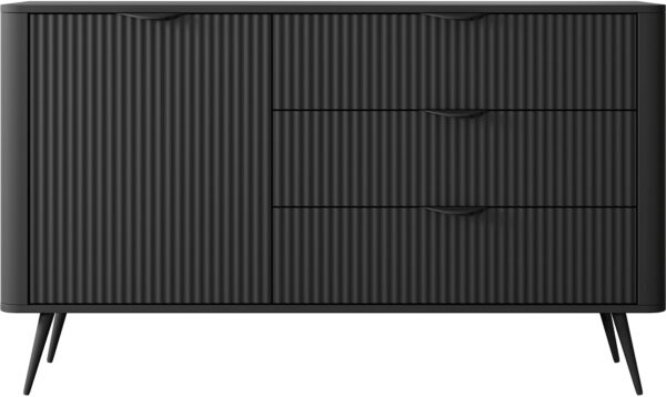 Μπουφές Lante με συρτάρια Ανθρακί 138x81x38cm