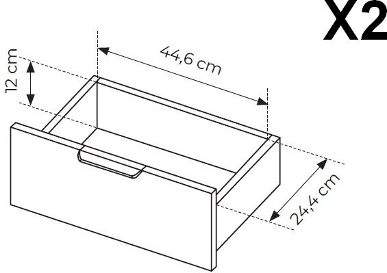 Τραπεζάκι Lars Ανθρακί 97x45x60cm - Image 8