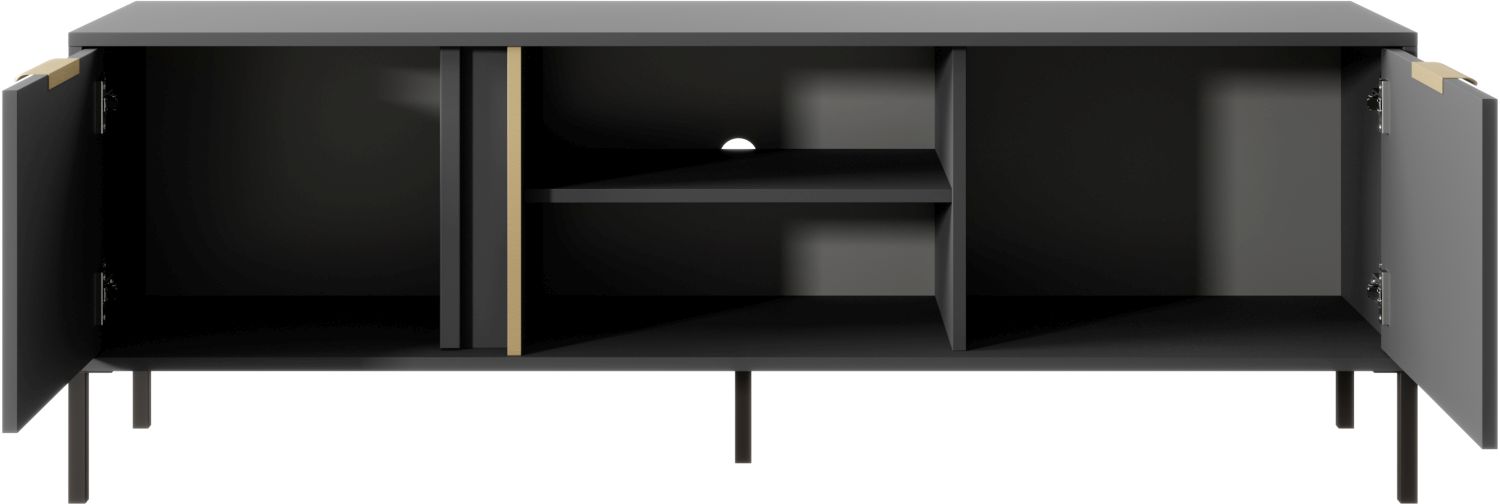 Έπιπλο τηλεόρασης Lars ανθρακί 153x54x40cm - Image 4