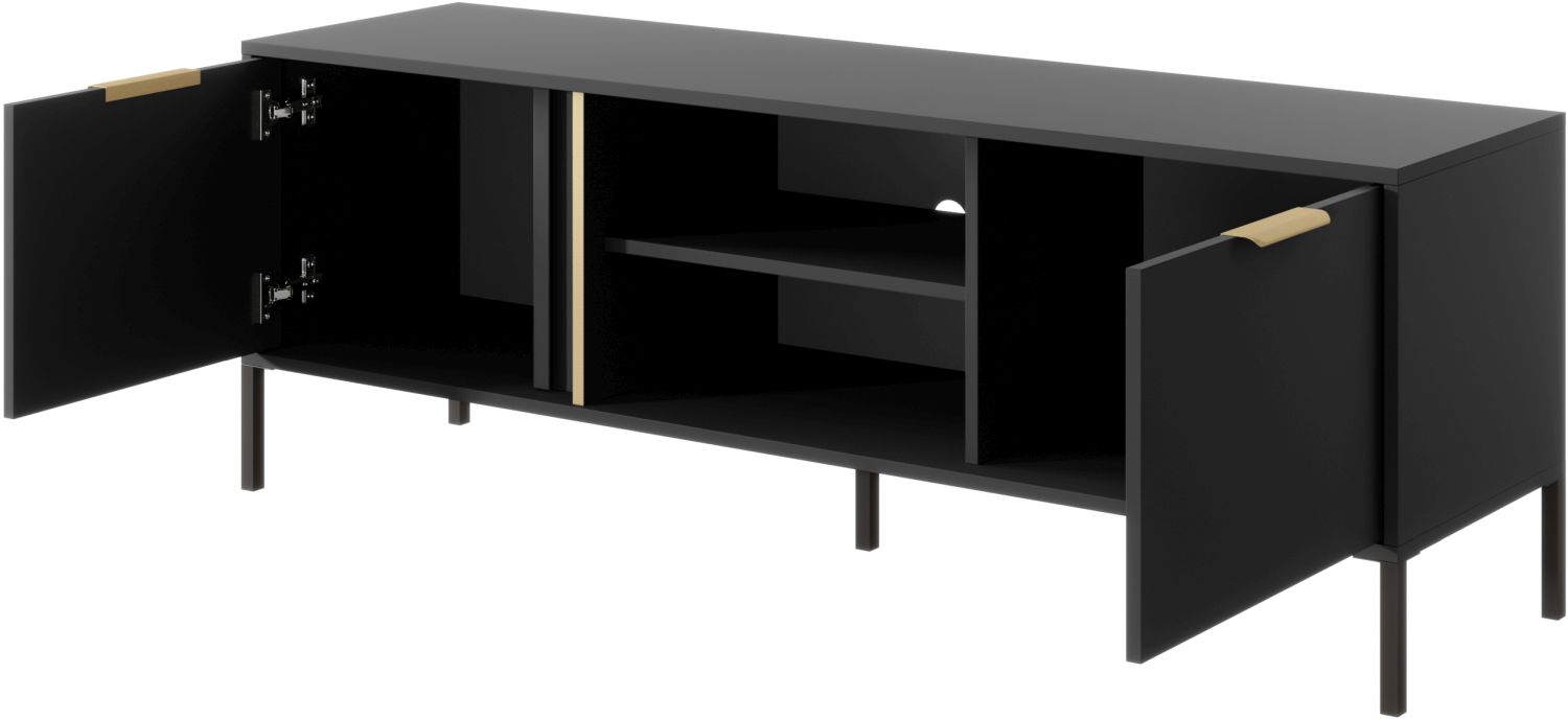Έπιπλο τηλεόρασης Lars ανθρακί 153x54x40cm - Image 5