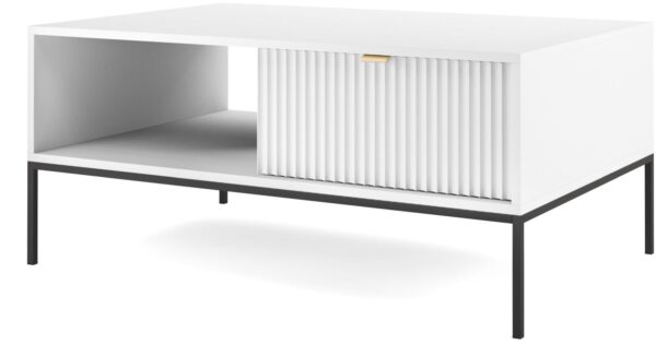Τραπεζάκι Nova Λευκό Μ104xΠ68xΥ46cm