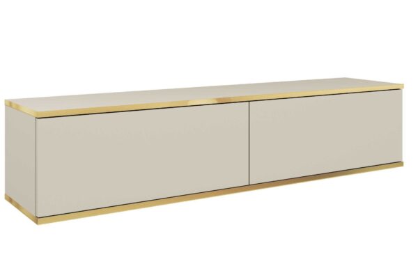 Κρεμαστό έπιπλο τηλεόρασης ORO Μπεζ 135x30x32cm