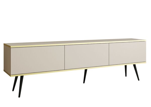 Έπιπλο τηλεόρασης ORO  Μπεζ + Μαύρο 175x53x32cm