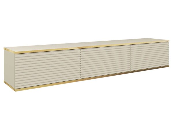 Κρεμαστό έπιπλο τηλεόρασης ORO_MDF μπεζ 175x30x32cm