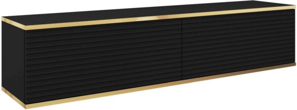Κρεμαστό έπιπλο τηλεόρασης ORO_MDF ανθρακί 135x30x32cm