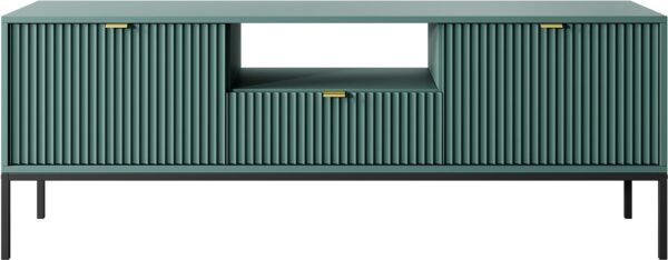 Έπιπλο τηλεόρασης Nova Πράσινο + Ανθρακί 154x39x56cm