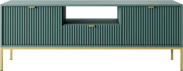 Έπιπλο τηλεόρασης Nova Πράσινο + χρυσό 154x39x56cm