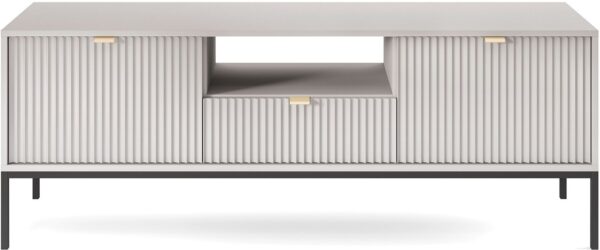 Έπιπλο τηλεόρασης Nova Γκρι + Μαύρο 154x39x56cm