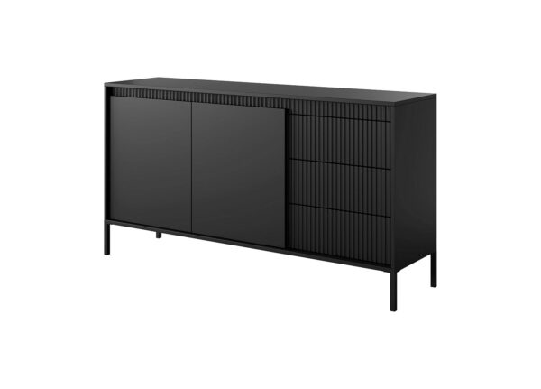 Μπουφές Senso με συρτάρια Ανθρακί 153x81x40cm