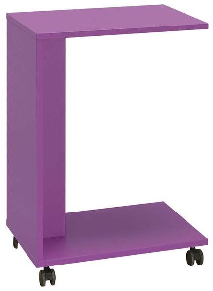 Βοηθητικό τραπεζάκι C Shape-108 Μοβ 35x65x45cm