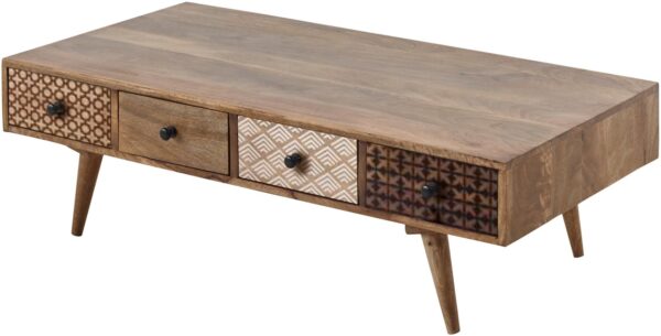 Τραπεζάκι Shari φυσικό 117x60x36cm