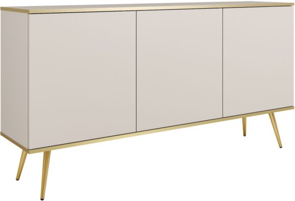 Μπουφές Oro Μπεζ με χρυσά πόδια 160x85x39cm