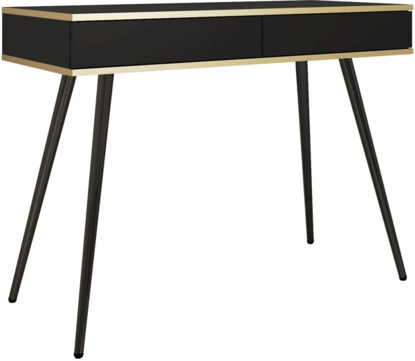 Κονσόλα  Oro ανθρακί με μαύρα πόδια 102x80x50cm