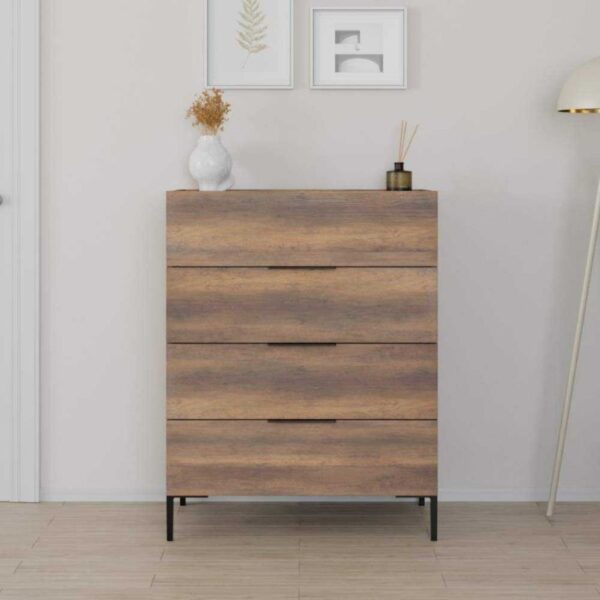 Συρταριέρα SFN-1740-OO Oryana Καρυδιά 80x104x44cm
