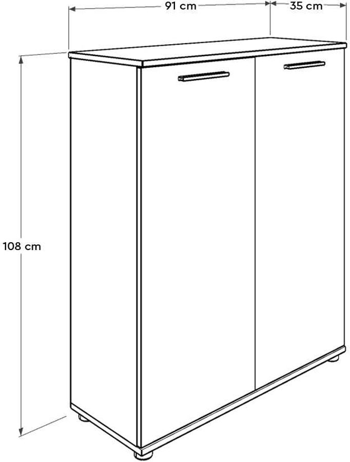 Παπουτσοθήκη Trendline Φυσικό Country 91x108x35cm - Image 6