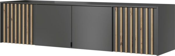 Πατάρι Ντουλάπας Nelly Γραφίτης 4D 206x50x51cm