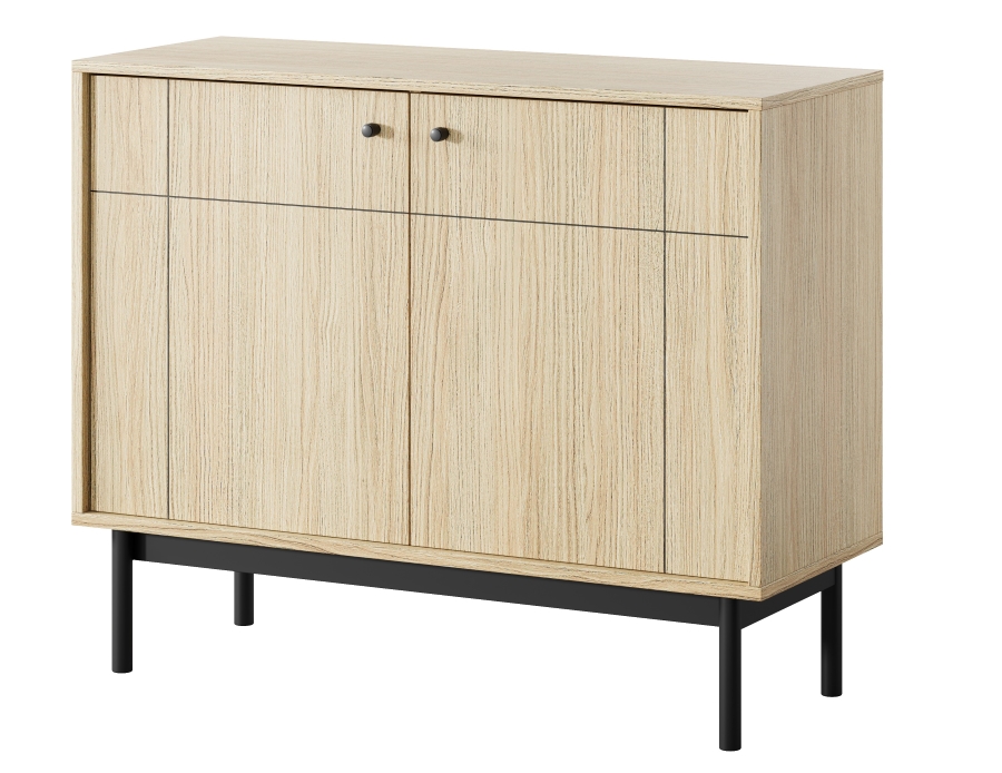 Μπουφές Japandi Φυσικό Dab linea 103x83x39cm - Image 3