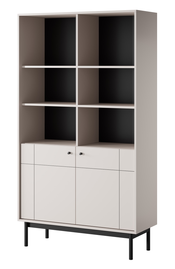 Στήλη Japandi Λευκό Kazmir 103x184x39cm - Image 3