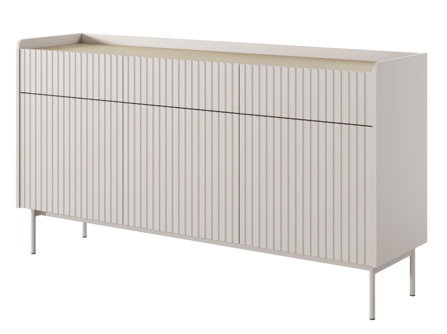 Μπουφές Level Μπεζ 153x82x38cm - Image 2