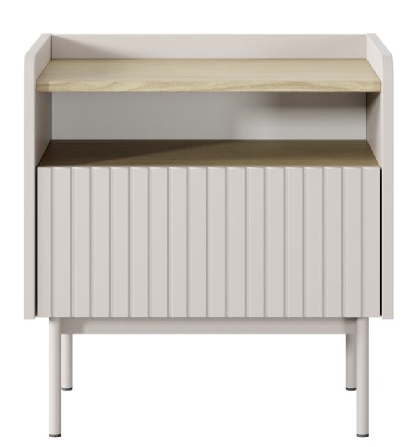Κομοδίνο Level Μπεζ 53x56x38cm