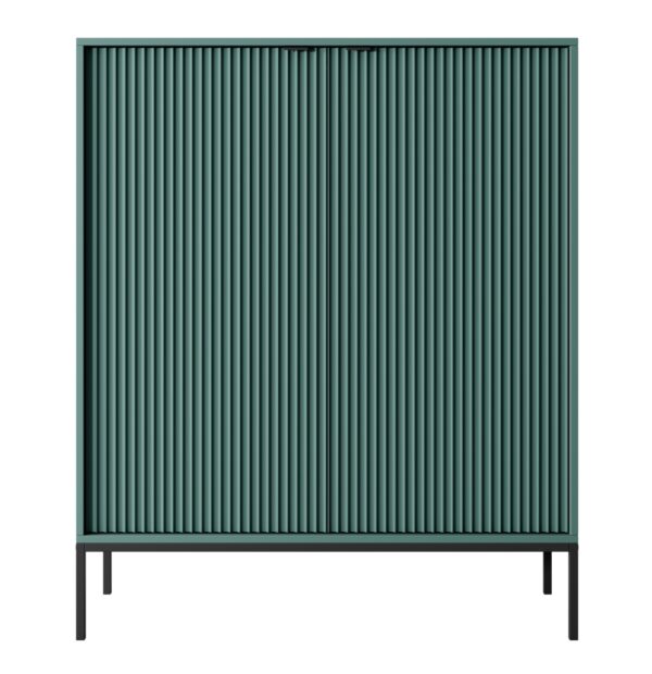 Μπουφές Nova Πράσινο + Ανθρακί 104x125x39cm