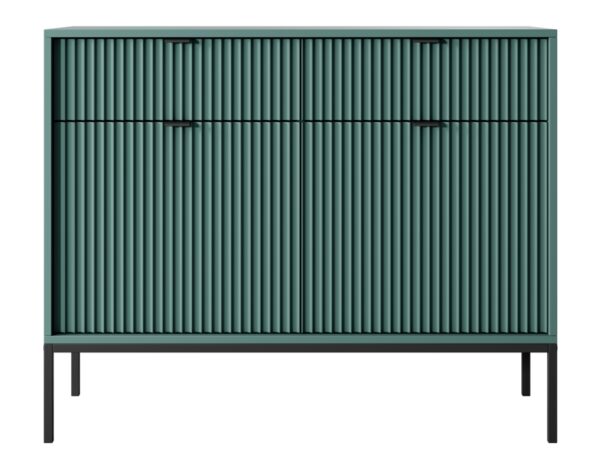 Μπουφές Nova Πράσινο + Ανθρακί (βάση+πόμολα) 104x83x39cm