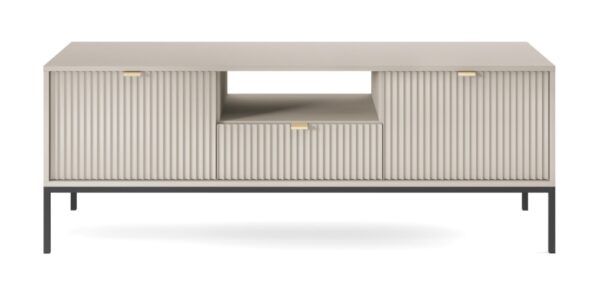 Έπιπλο τηλεόρασης Nova Λευκό Kazmir + Ανθρακί 154x56x39cm