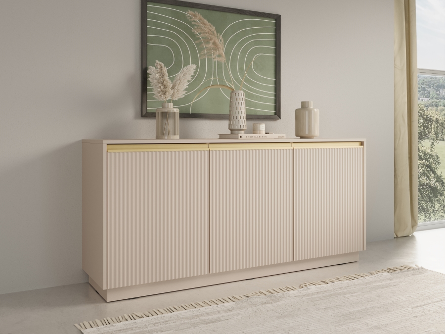 Μπουφές Royal Μπεζ 153x71x39cm - Image 2