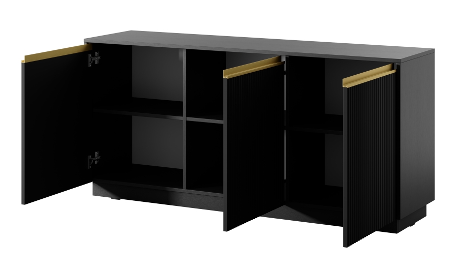 Μπουφές Royal Ανθρακί 153x71x39cm - Image 3