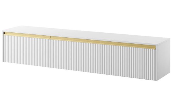 Κρεμαστό Έπιπλο τηλεόρασης Royal λευκό 181x36x39cm