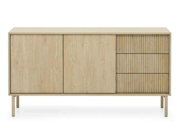 Μπουφές Tavo με συρτάρια Φυσικό 153x79x39cm