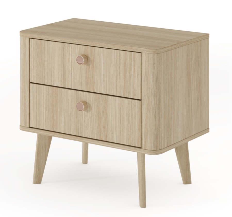 Κομοδίνο Viki Φυσικό Dab Barista 63x57x38cm - Image 3