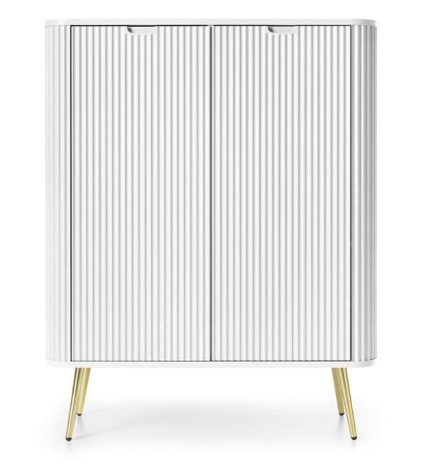 Μπουφές Zova Λευκό + Χρυσό 103x129x39cm