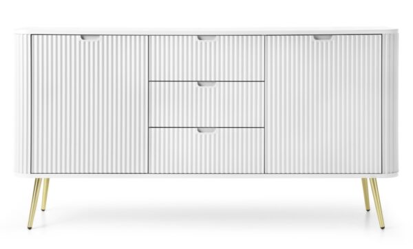 Μπουφές Zova Λευκό + Χρυσό 168x87x39cm