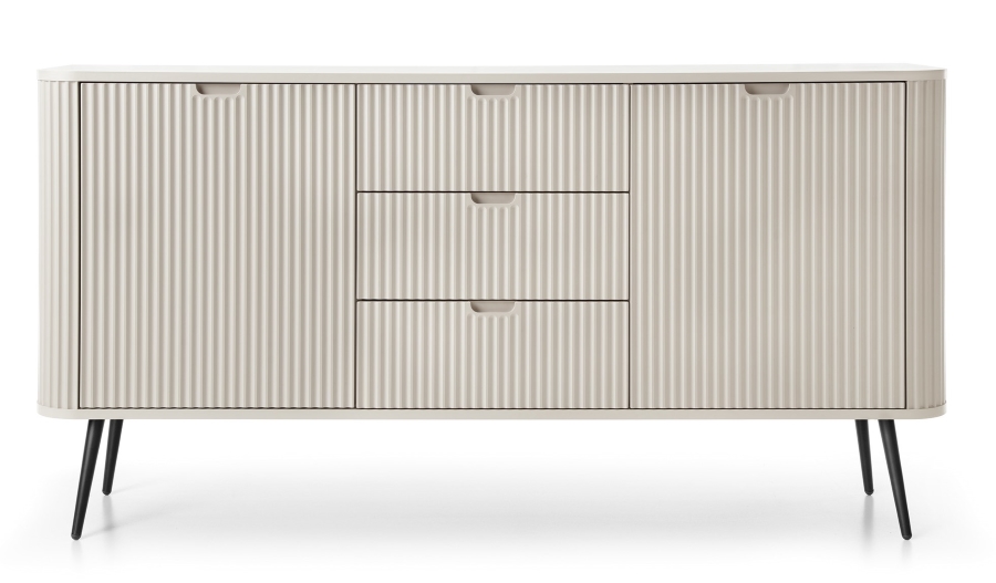 Μπουφές Zova Λευκό Kazmir + Ανθρακί 168x87x39cm