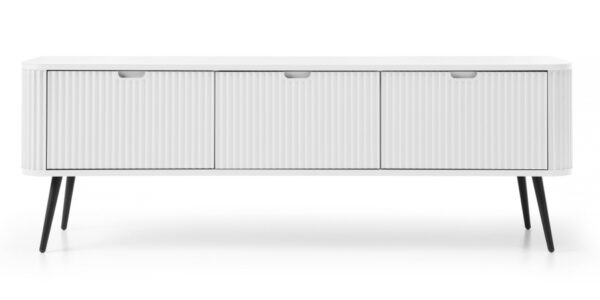 Έπιπλο τηλεόρασης Zova Λευκό + Ανθρακί 168x57x39cm