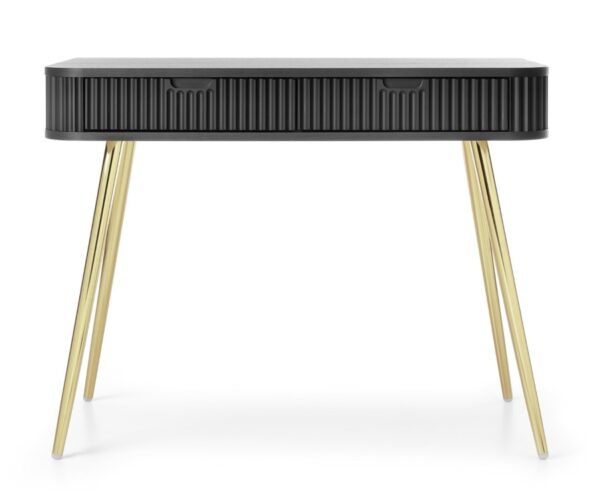 Κονσόλα  Zova Ανθρακί + Χρυσό 103x80x49cm