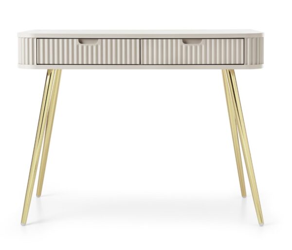 Κονσόλα  Zova Λευκό Kazmir + Χρυσό 103x80x49cm