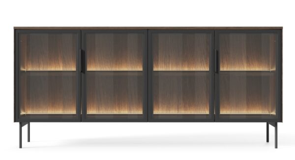 Μπουφές Lumi Καρυδιά 181x82x39cm