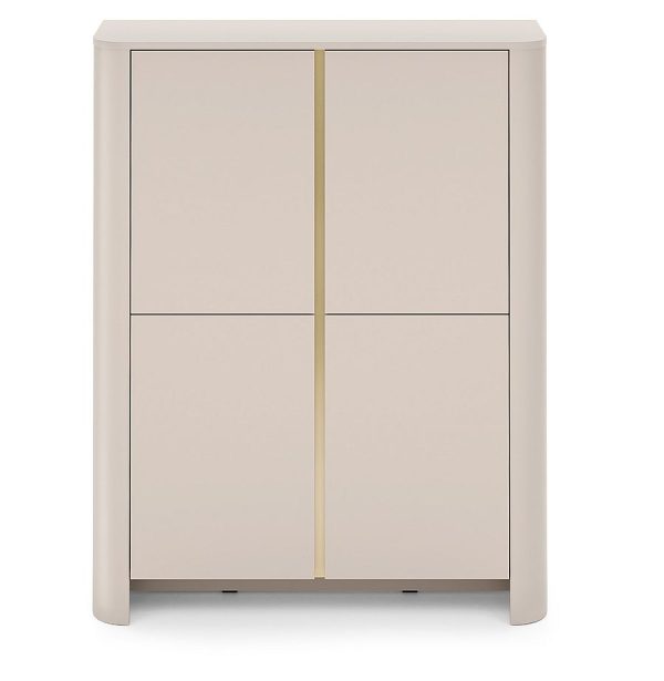 Μπουφές Bari Λευκό Kazmir  103x132x39cm